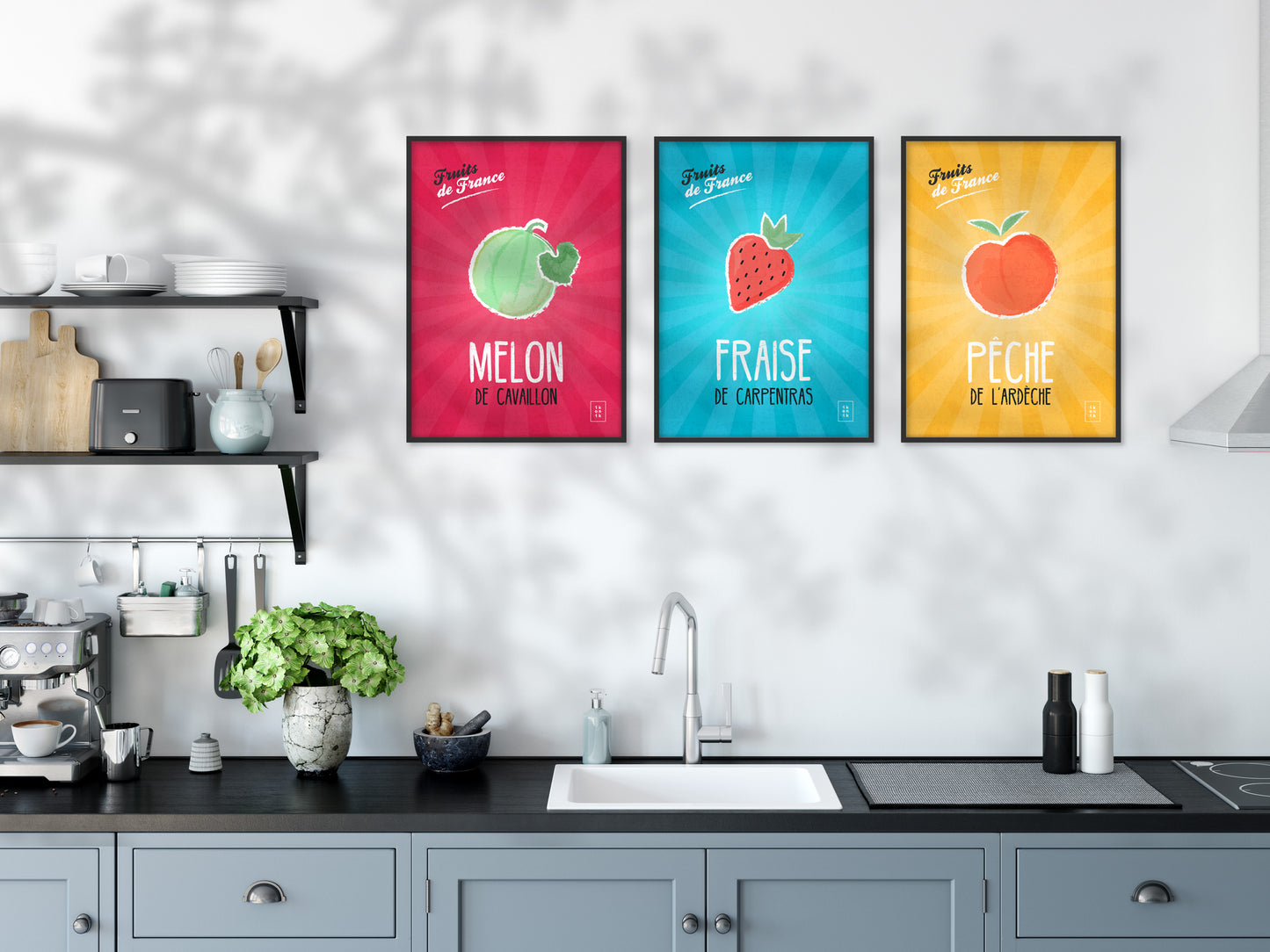 Affiche Pêche | Fruits de France