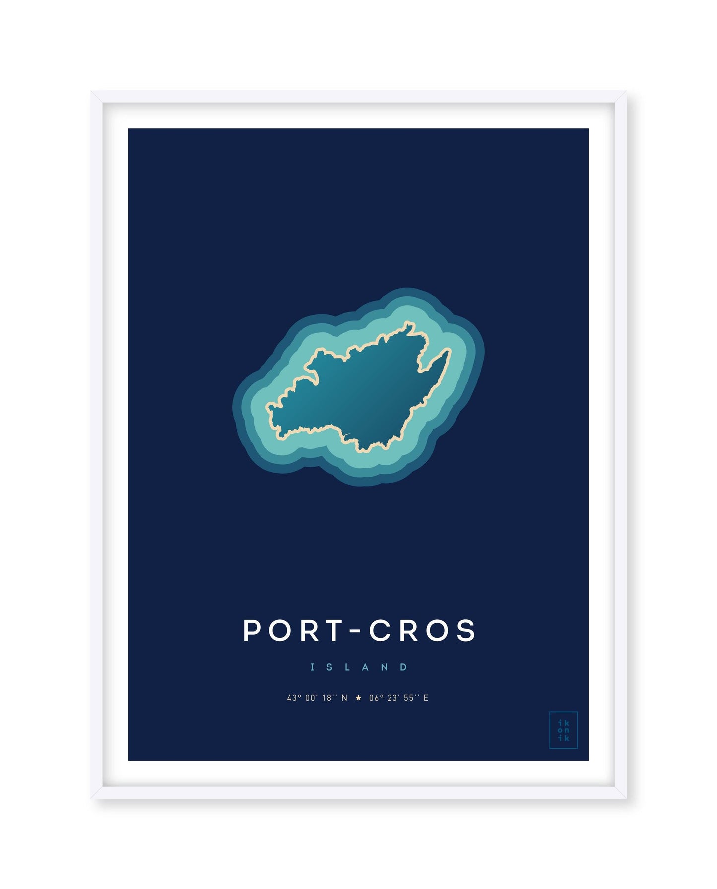 Poster of the island of Port-Cros
