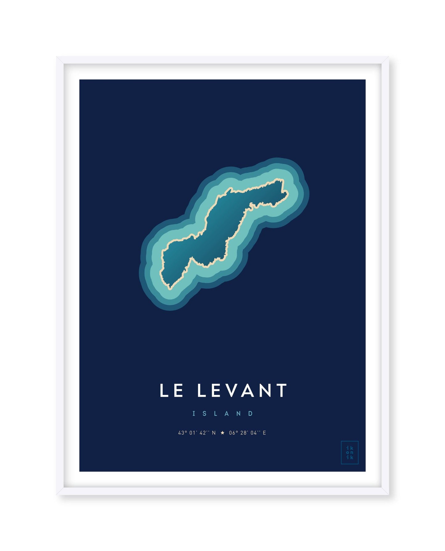 Affiche de l'île du Levant