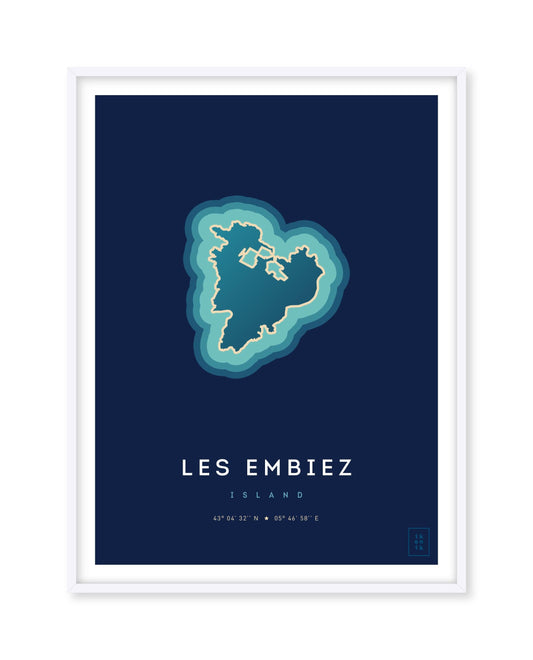 Affiche de l'île des Embiez