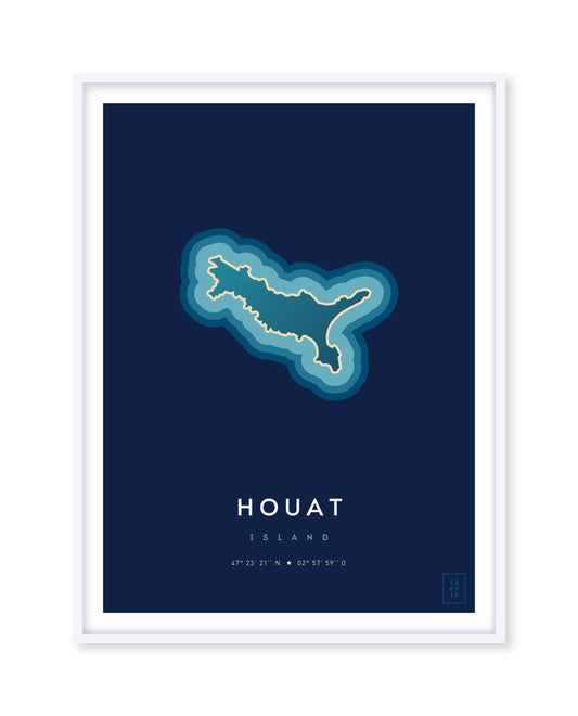 Affiche de l'île de Houat