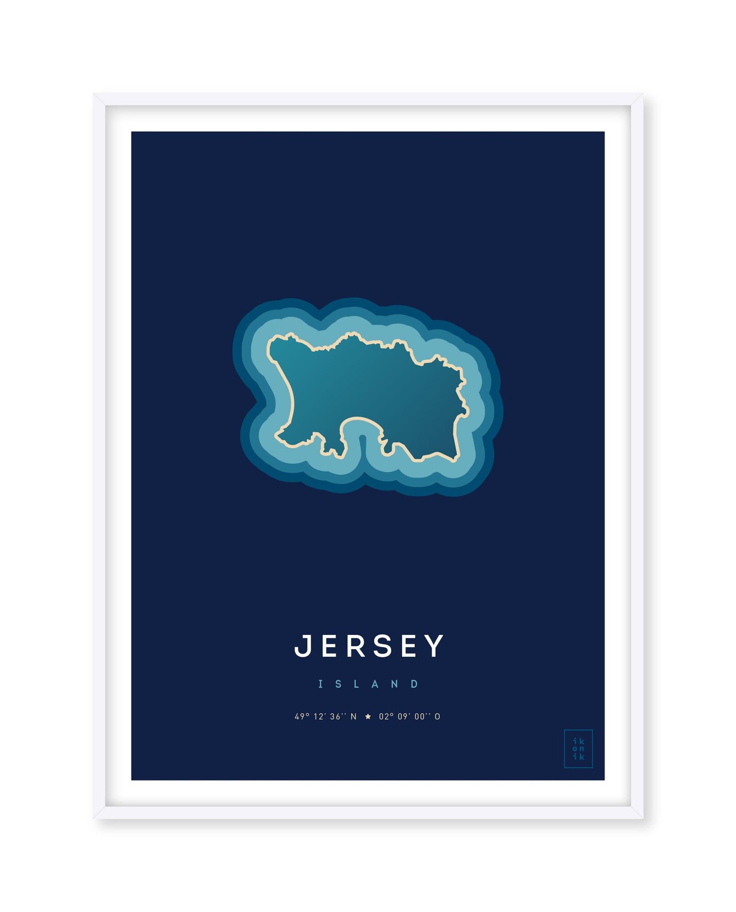 Affiche de l'île de Jersey