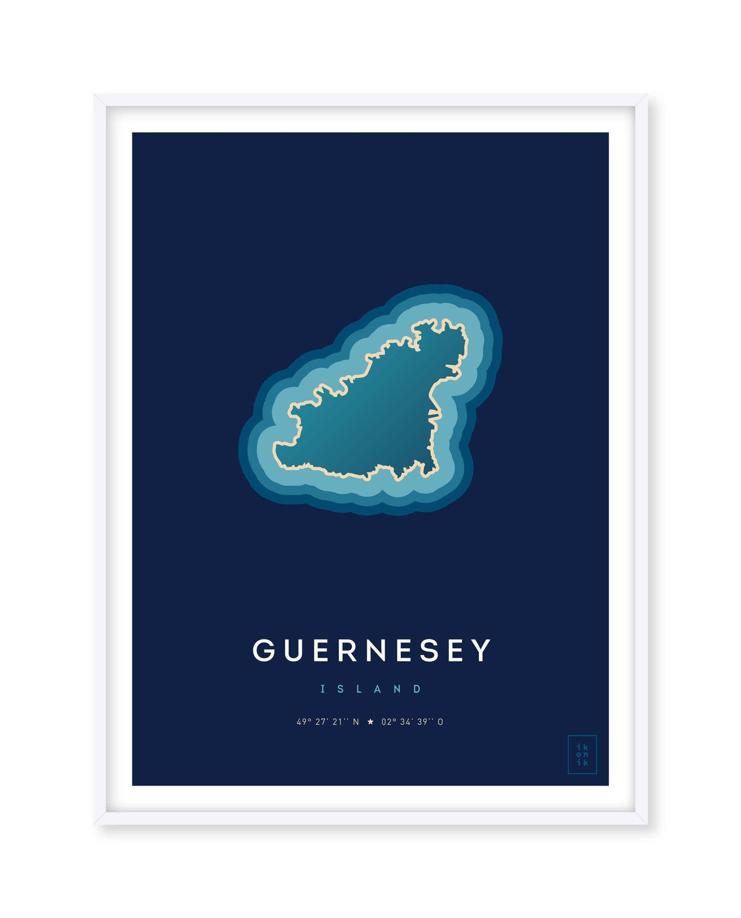 Affiche de l'île de Guernesey