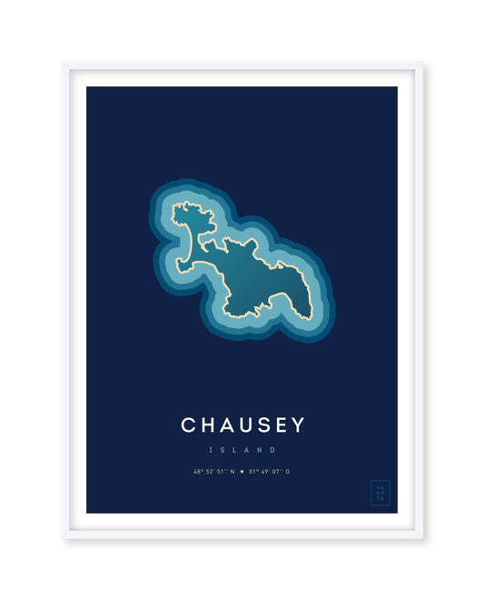 Affiche de l'île de Chausey
