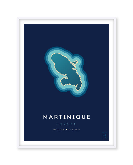 Martinique island poster