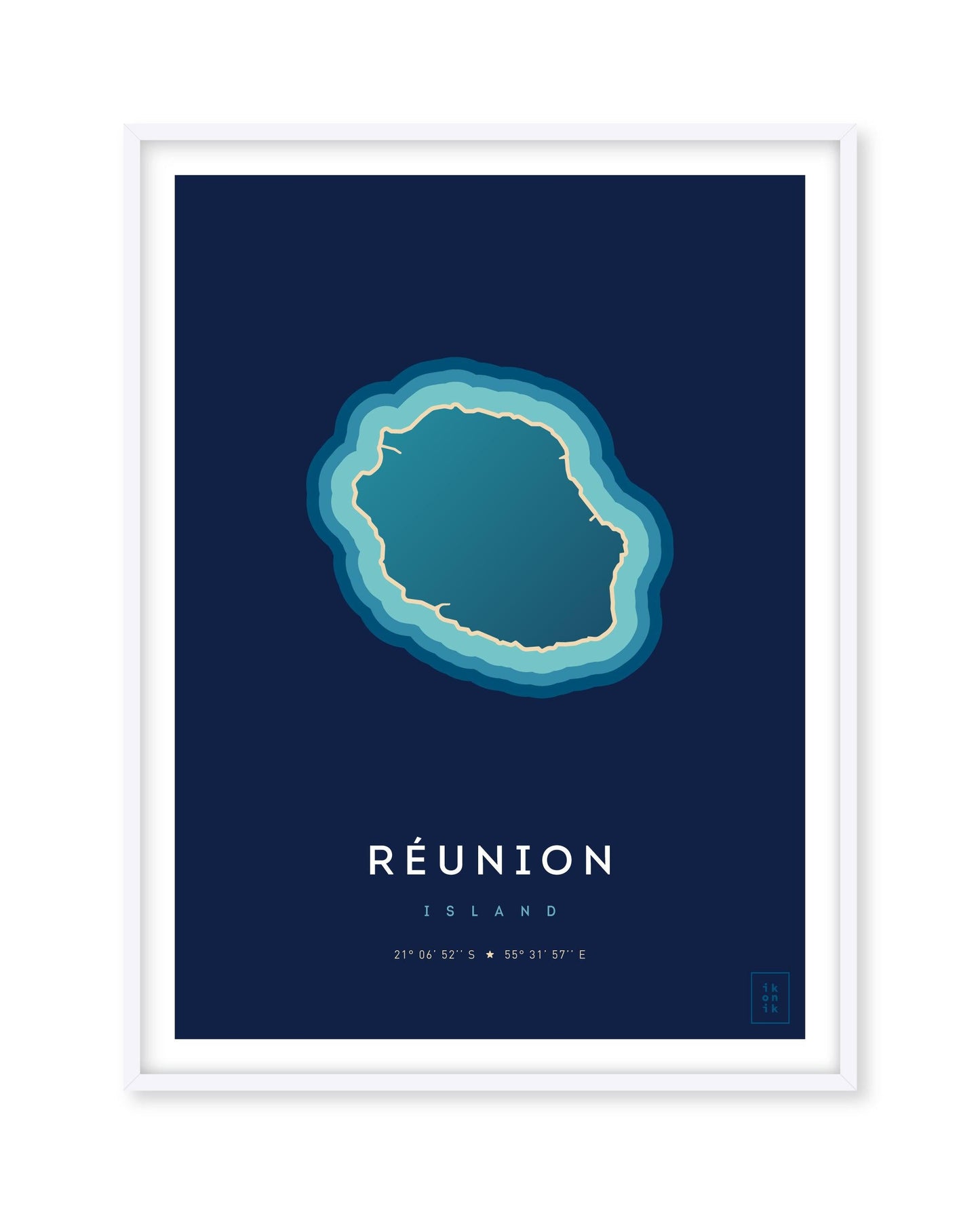 Affiche de l'île de la Réunion