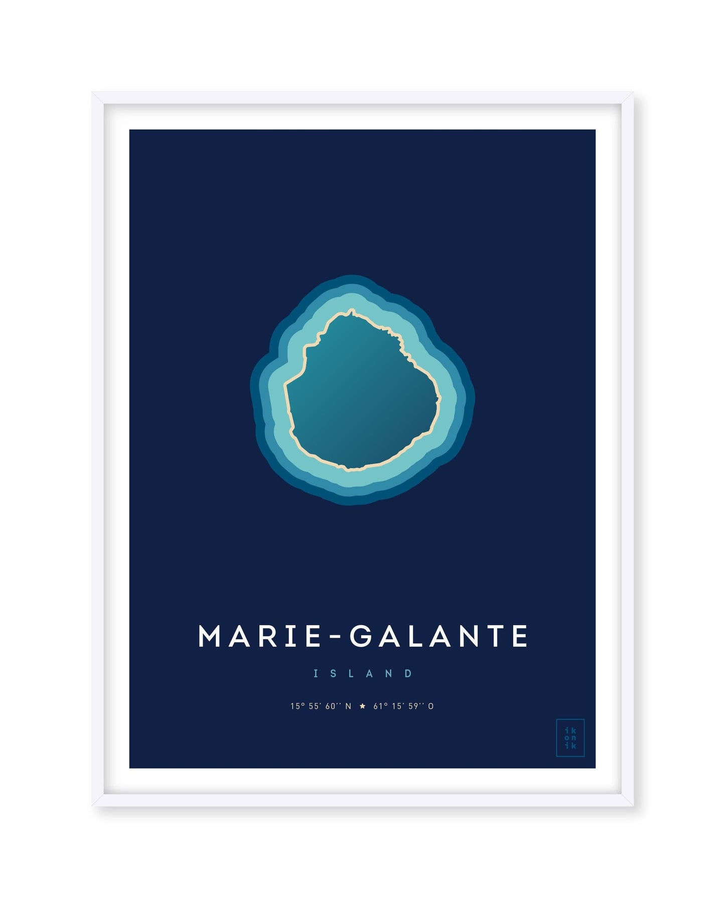 Affiche de l'île de Marie-Galante