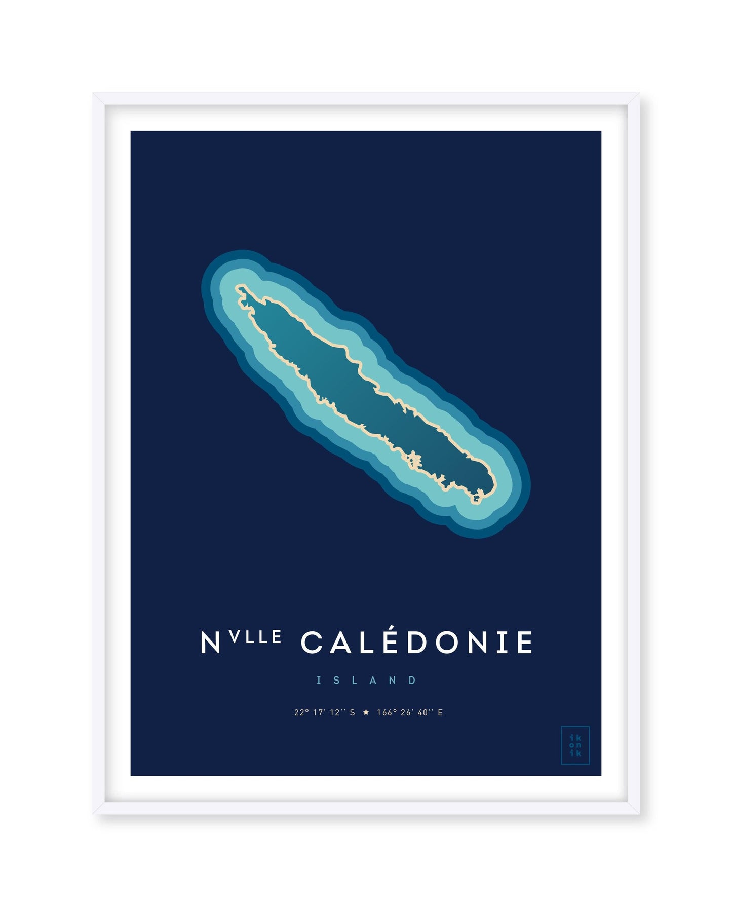 New Caledonia island poster