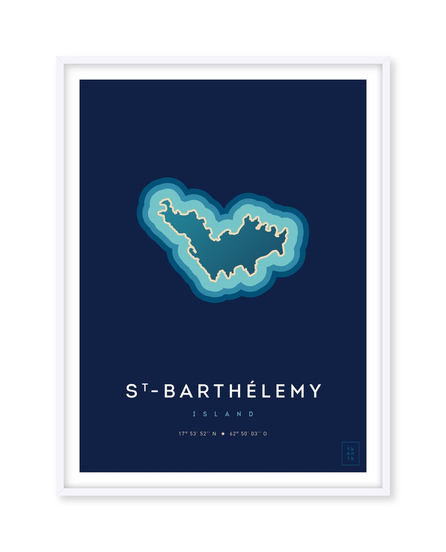 Saint Barthelemy Island Poster