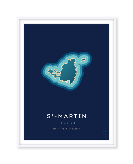 Affiche de l'île de Saint-Martin