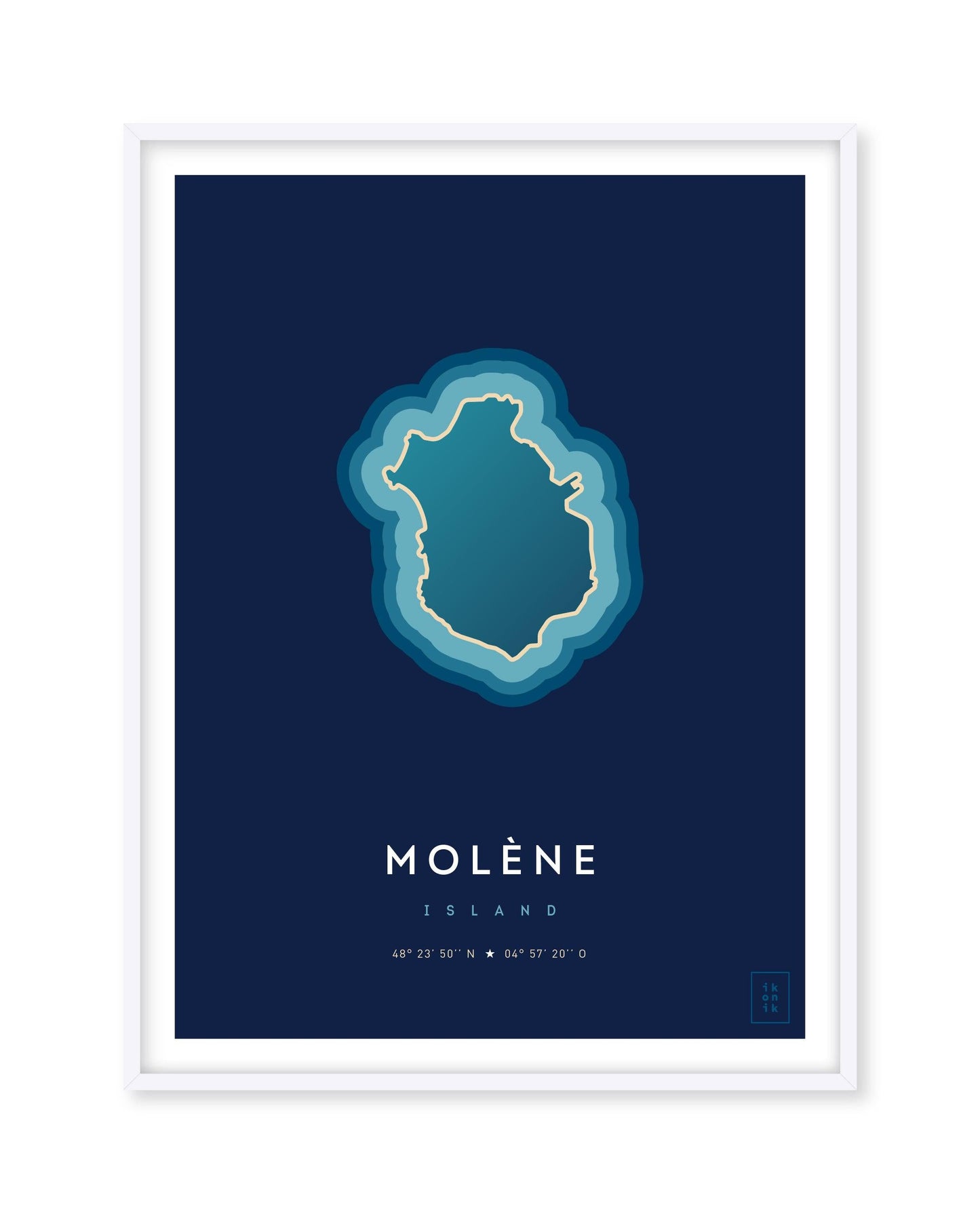 Molène island poster