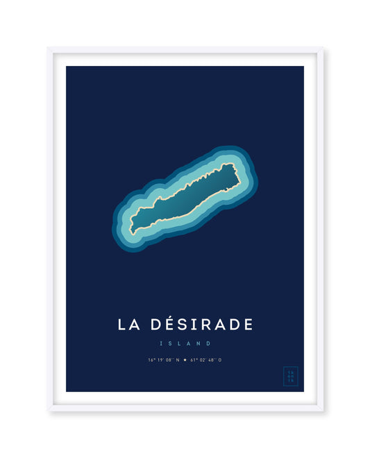 Poster of the island of La Désirade