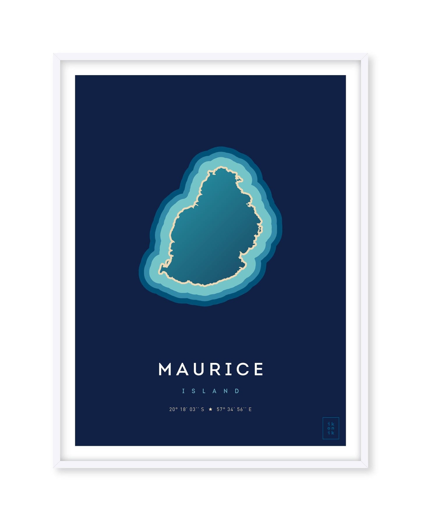 Affiche de l'île Maurice