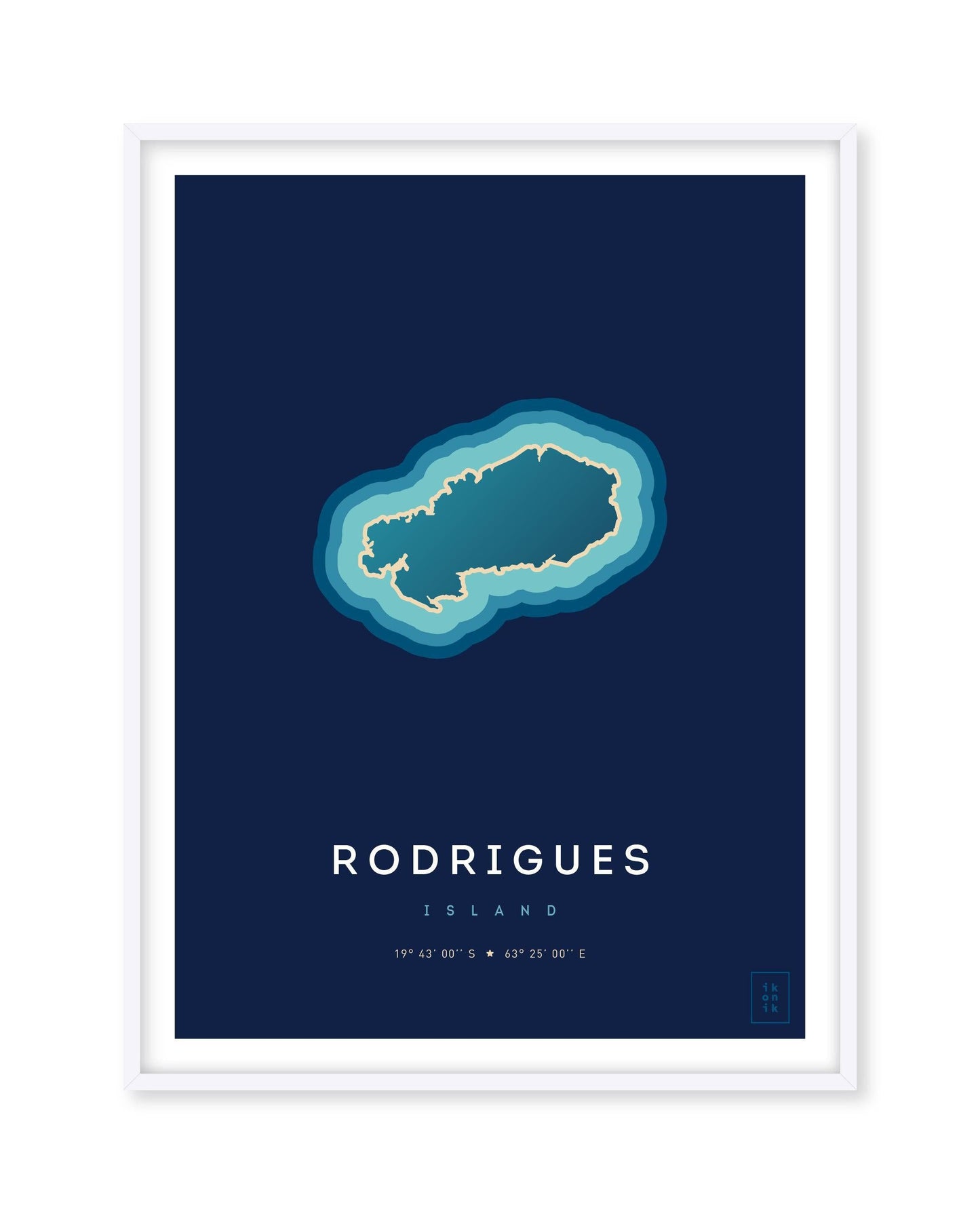 Affiche de l'île Rodrigues
