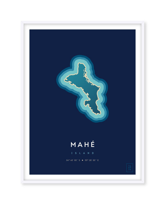 Affiche de l'île de Mahé