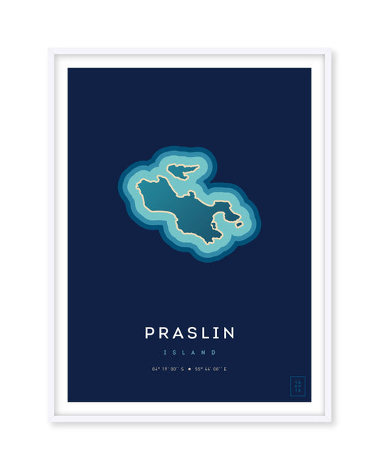 Affiche de l'île de Praslin