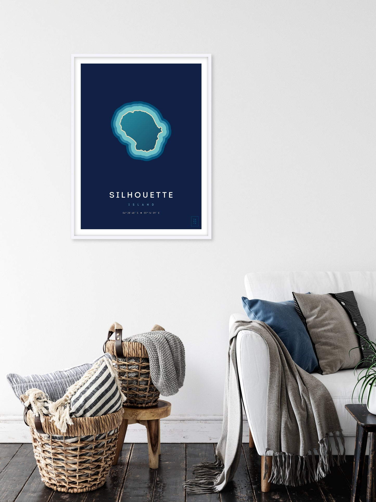 Silhouette Island Poster