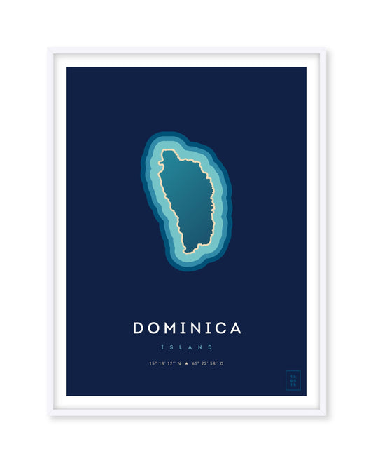 Affiche de l'île de Dominique