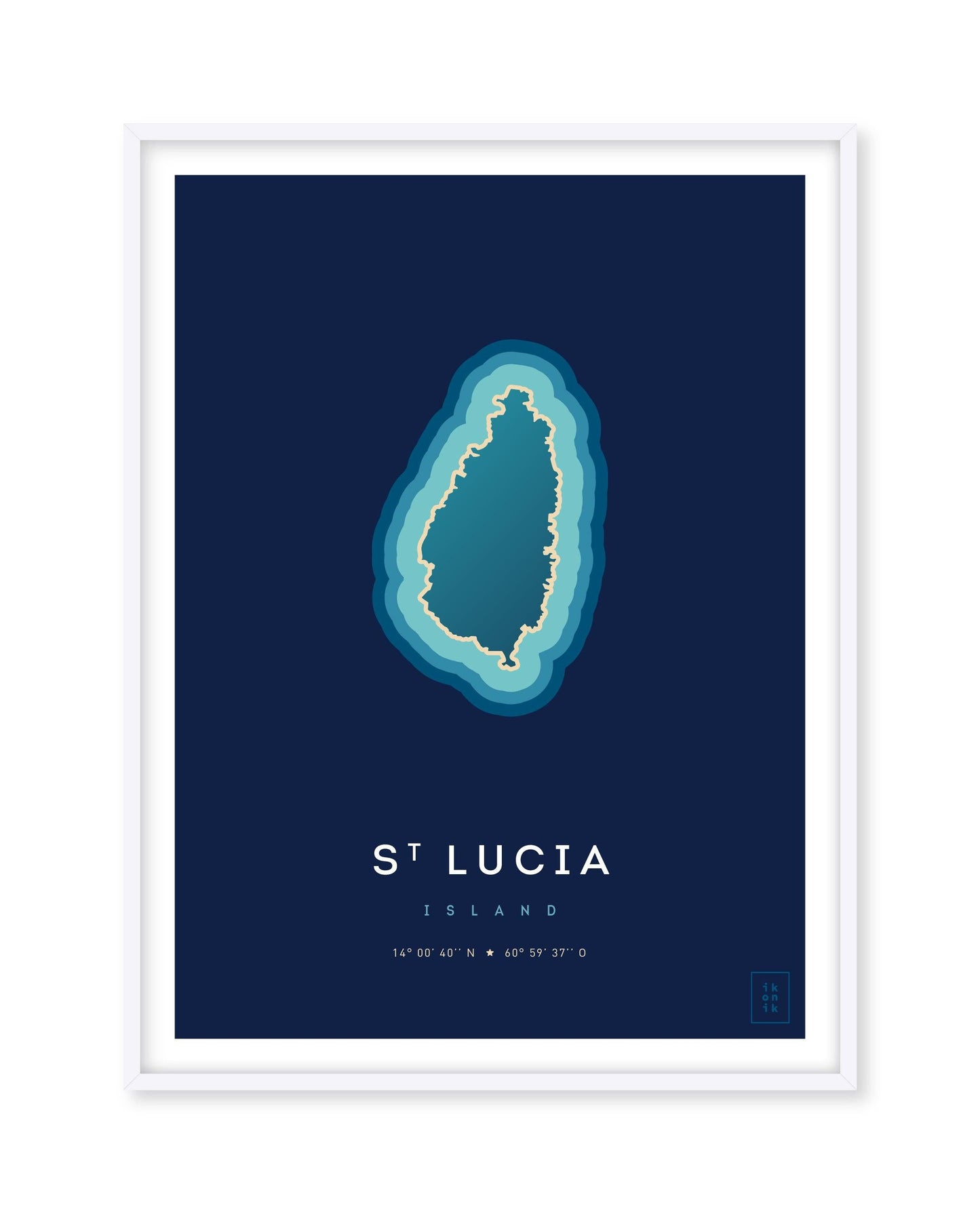 Saint Lucia Island Poster