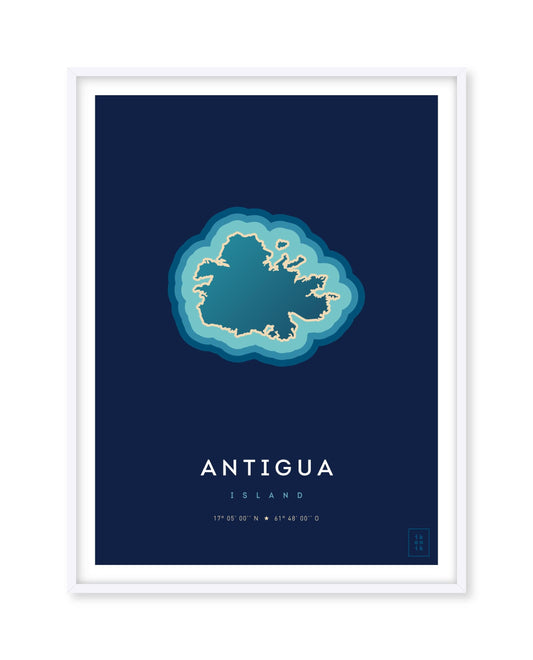 Antigua Island Poster