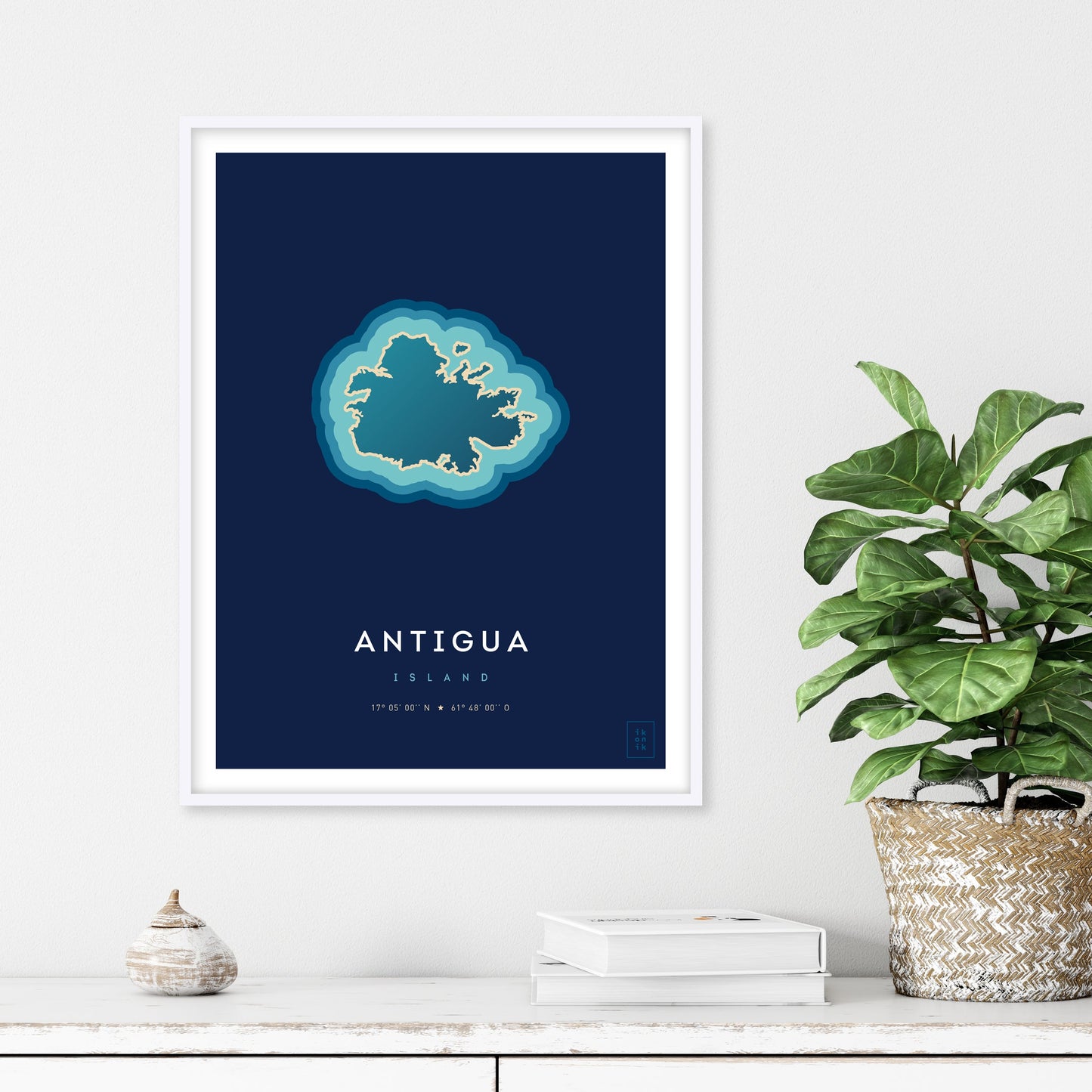 Affiche de l'île d'Antigua