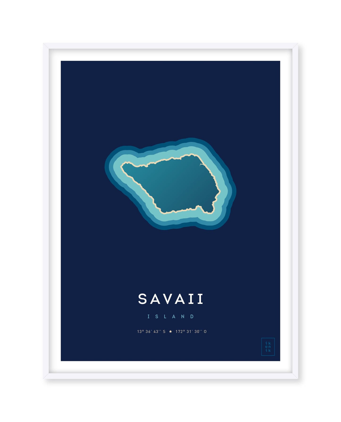 Affiche de l'île de Savaii