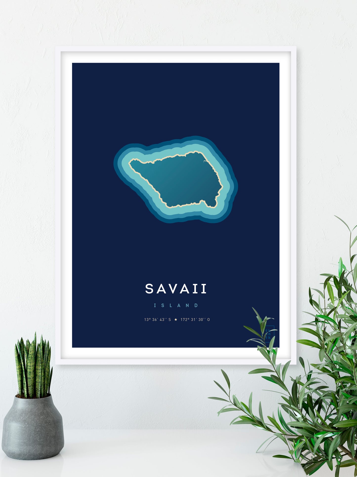 Affiche de l'île de Savaii