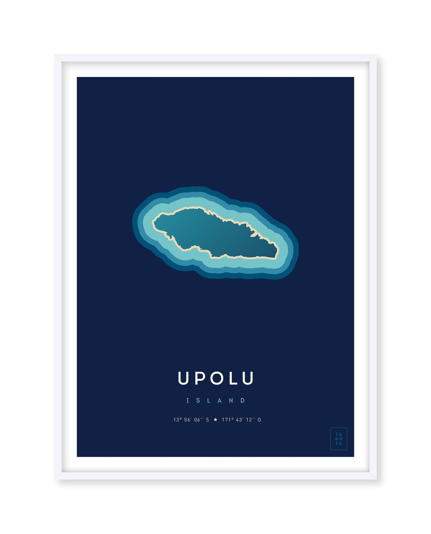 Affiche de l'île d'Upolu