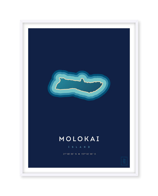 Affiche de l'île de Molokai