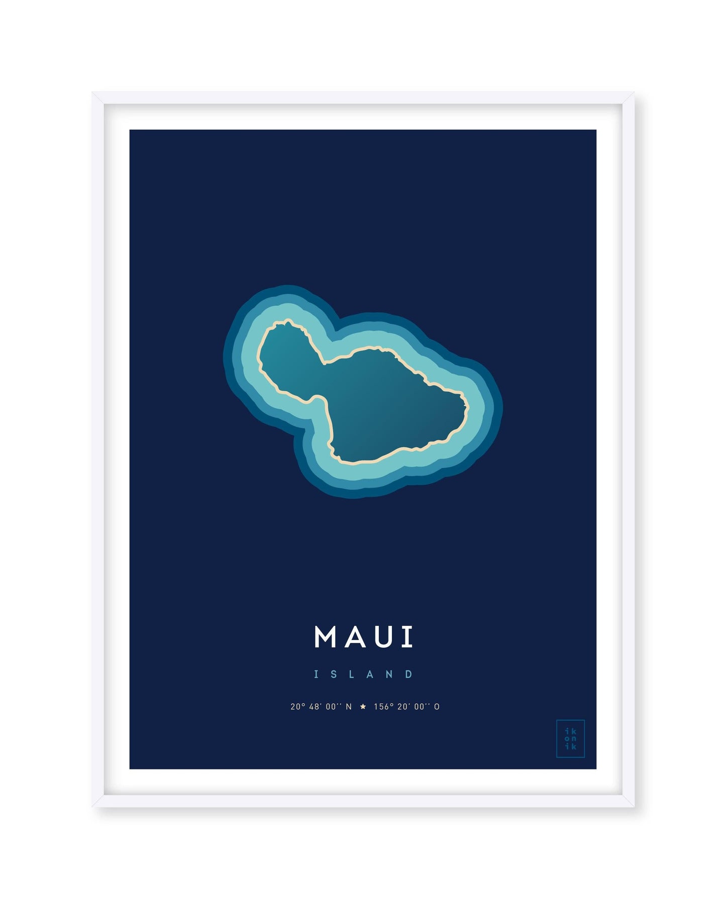 Affiche de l'île de Maui