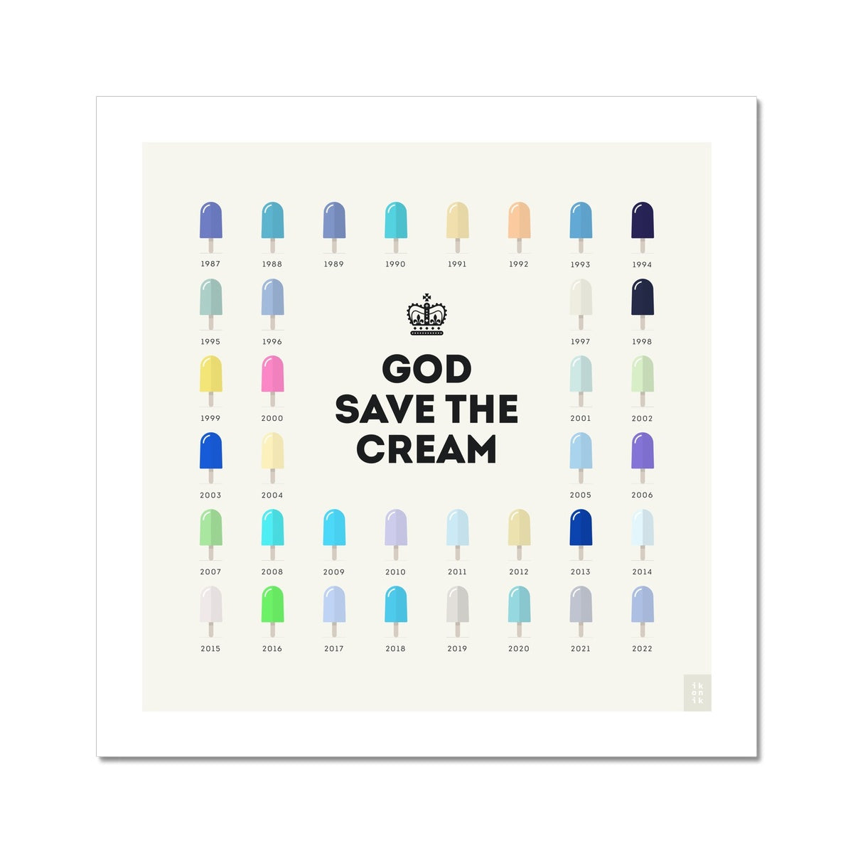 God Save The Cream - Square Poster